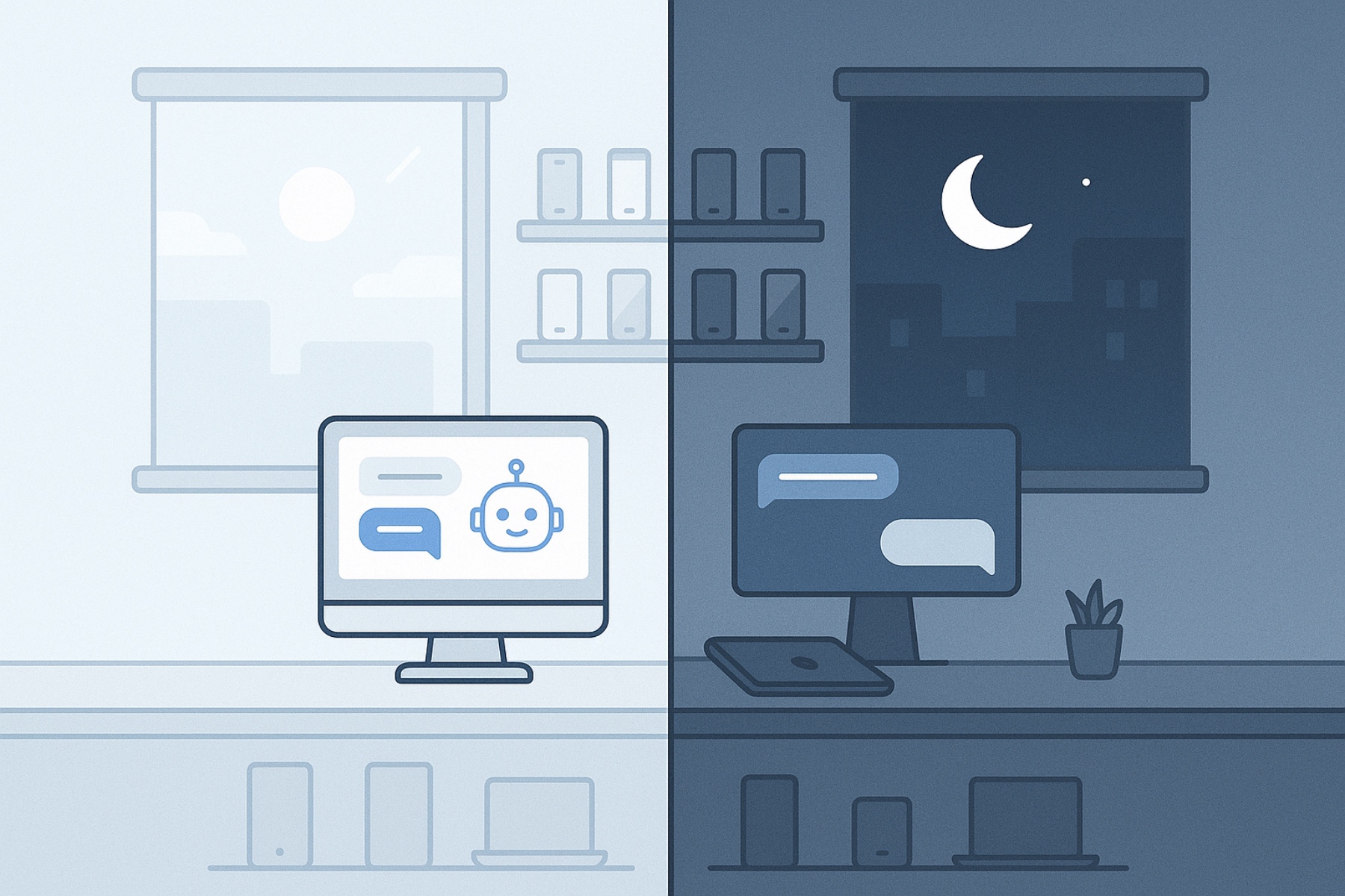 Always-on support illustration